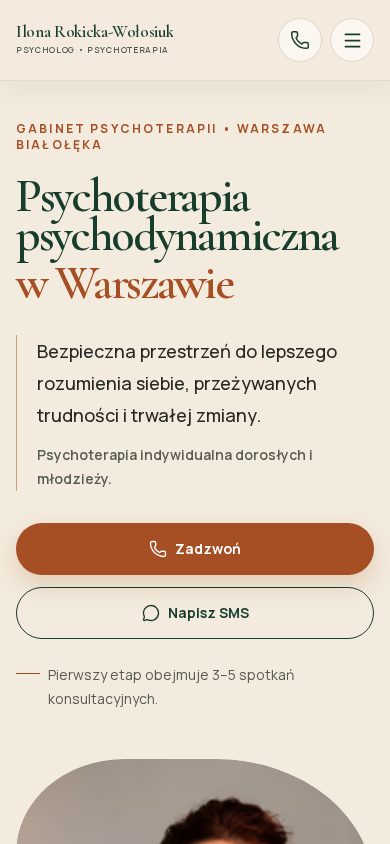 Psycholog Ilona Rokicka-Wołosiuk